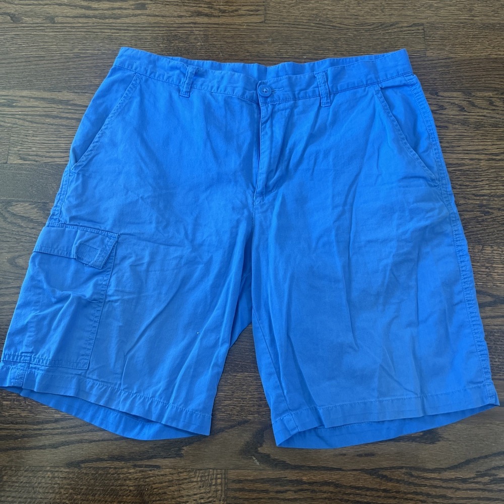 Columbia Men's Blue Regular Fit Shorts Size 34 Waist 10Length EUC